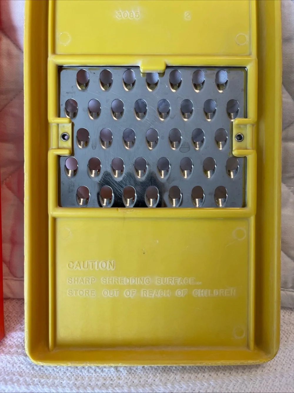 Rubbermaid Yellow Handheld Grater with Stainless Steel Blade